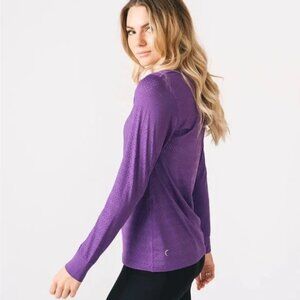 Zyia Purple Chill Long Sleeve T RC Size L -NWT